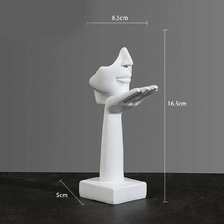 Abstract Art Woman Face Statue with Strong Texture for Office Home Decoration