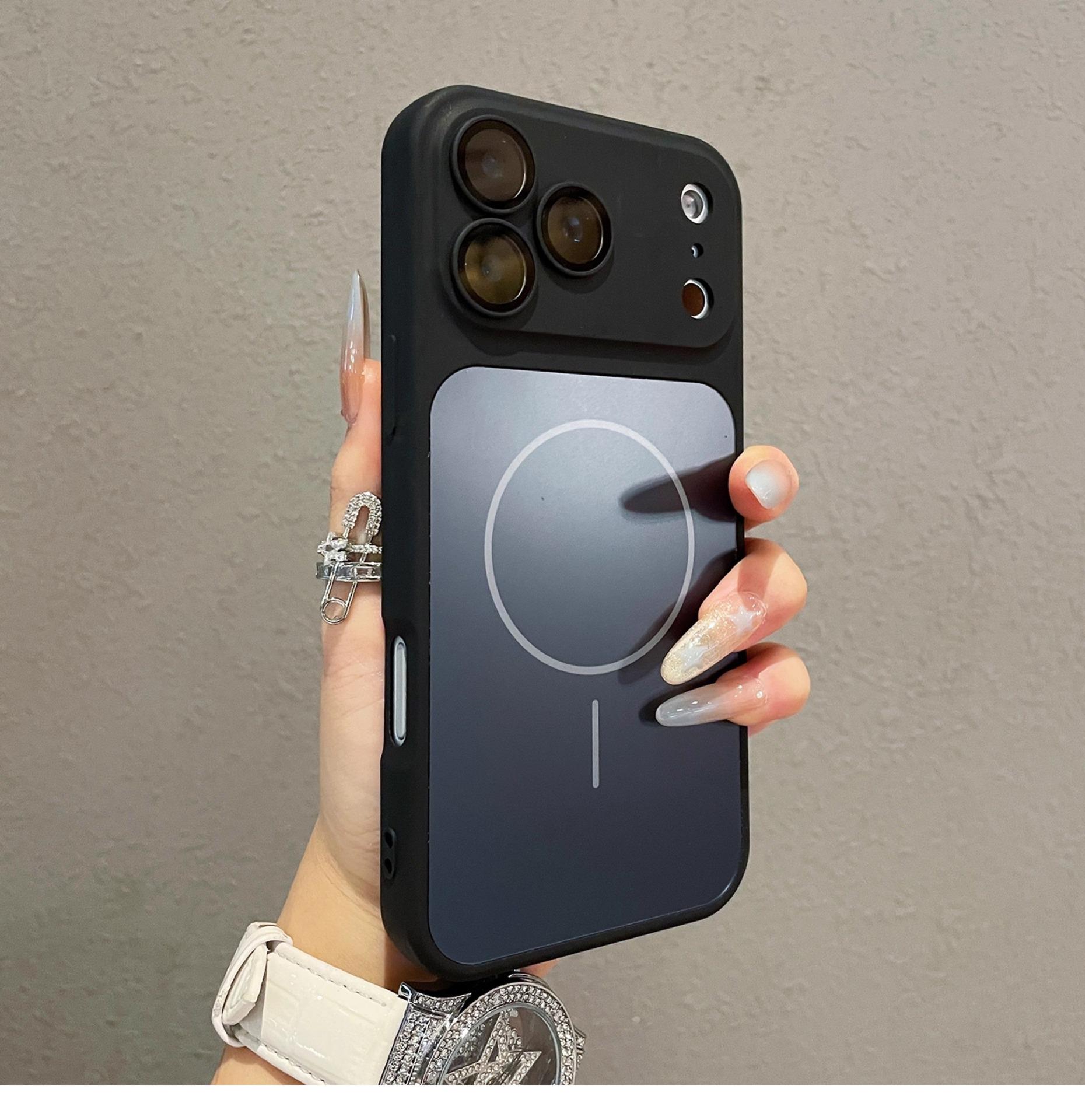 

Introducing the sleek iPhone 17 Pro Max in orange, featuring a high-end design with a magnetic case and lens protection. iPhone 12