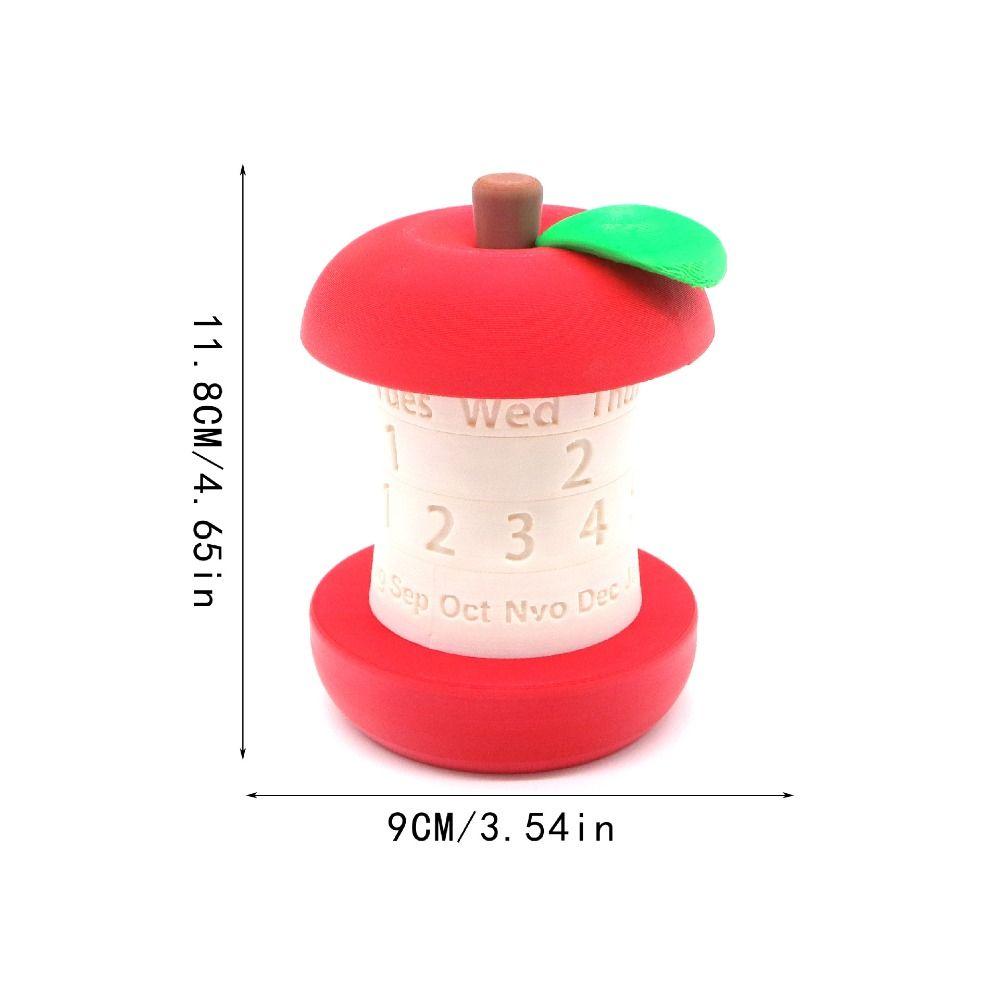 Unique Gift 3D Printed Calendar Tating Design Desktop Calendar Rotating Calendar  Christmas Gifts