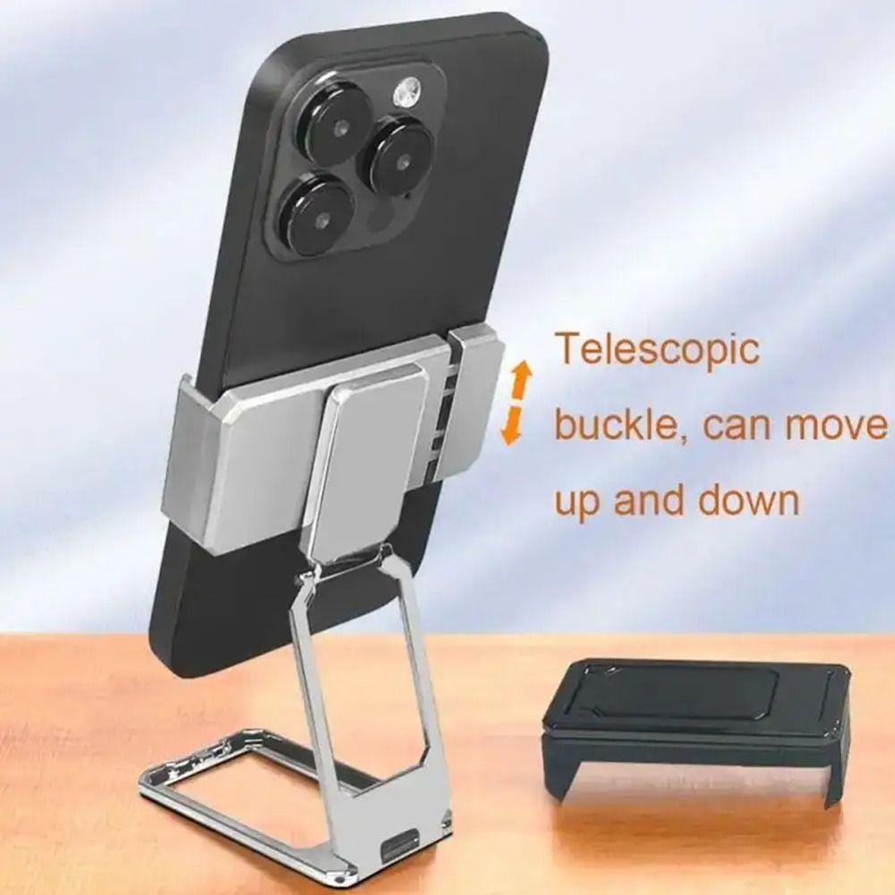 Non-slip Back Clip Type Phone Holder Telescopic Foldable Magnetic Car Holder  Vehicle Interior