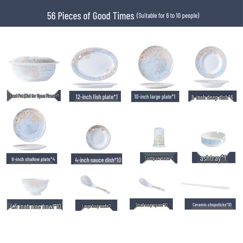 Jingdezhen European Style Ceramic Dinnerware Set