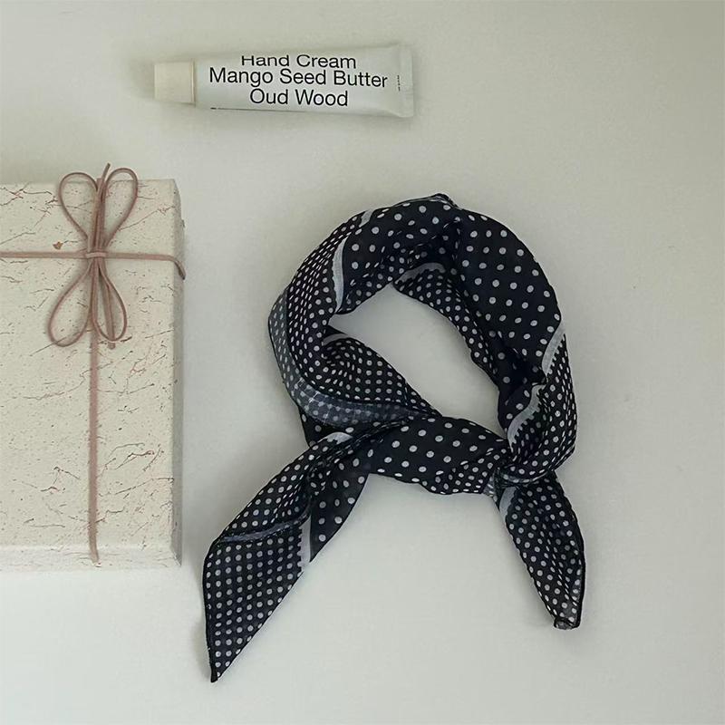 Cotton Linen Small Square Scarf Scarf Fresh Breathable For Women Hairband Versatile Triangular Scarf Necktie Fart Curtain