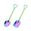 2PCS/SET Retro Shovel Flat Coffee Tea Ice cream Metal Spoon Gift Bar stainless steel Dessert Spoons Housewares kitchen