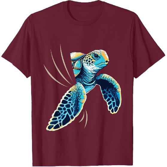 Sneaking Turtle - Zoologist Zookeeper Beach Ocean Sea Lover T-Shirt