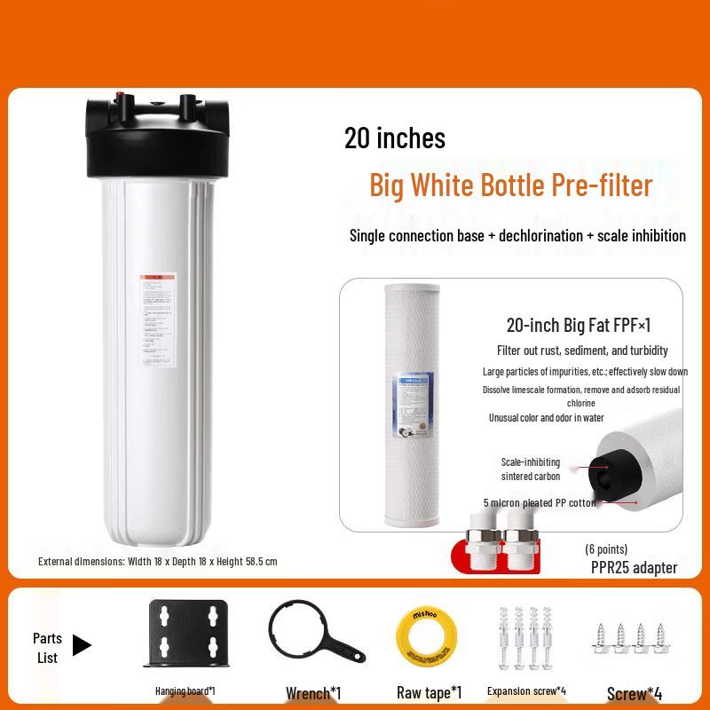 LISM 20-inch Large Flow Pre-Filter Water Purifier