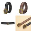 Retro Waist Women Belt In Pu Material With Alloy Plate Buckle For Use Daily