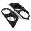 2X Front Bumper Fog Light Cover For BMW E46 M3 2001 2002 2003 2004 2005 2006 Car Dual Hole Surround Air Duct Grille Racing style