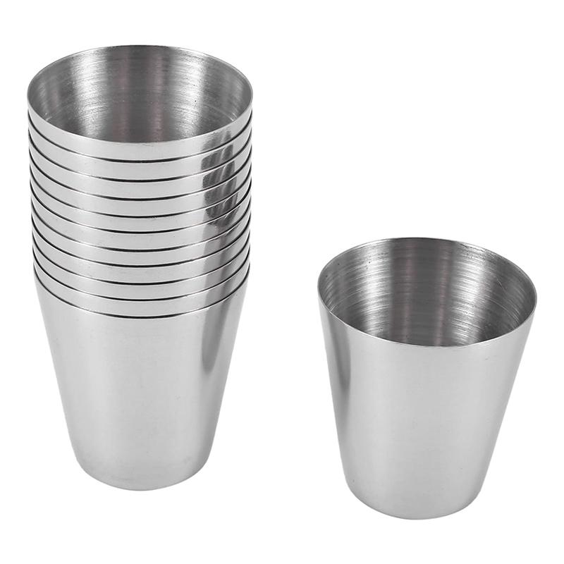 1pc Outdoor Practical Travel Stainless Steel Cups Mini Set Glasses For Whisky Wine With Case Portable Drinkware 30ml