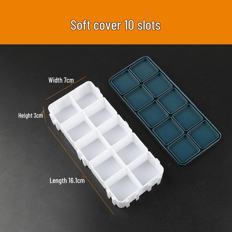 

Silicone Compartment Watercolor Palette with Soft Plastic Lid - 12/24/36 Grids, Portable for Art Students