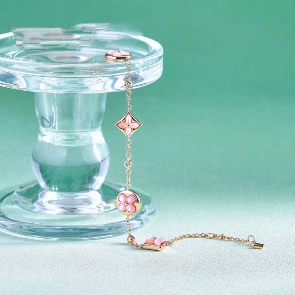 Wysoka wersja Seiko donkey house romb Fritillary naszyjnik czterokwiatowy czterolistna koniczyna pięciokwiatowa bransoletka donkey house bransoletka