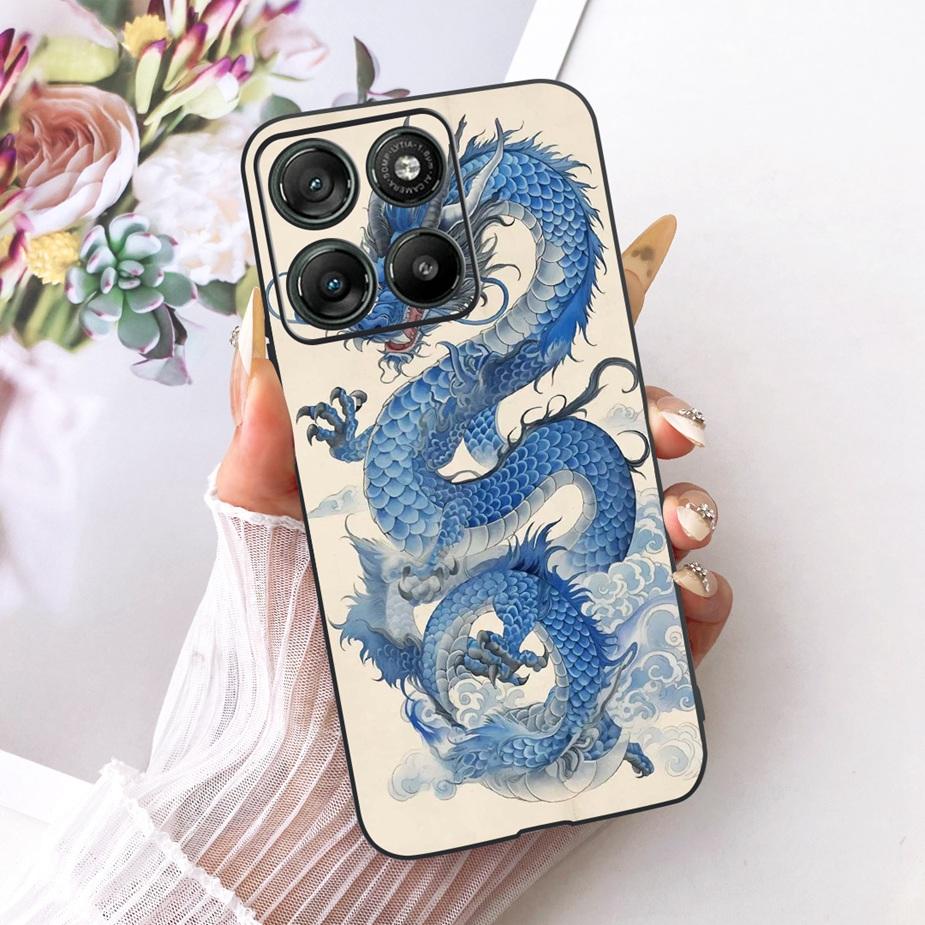 For Motorola Moto G15 G17 Power Case Cute Cat Fashion Painted Cover Soft TPU Phone Case For Moto G17 Power MotoG15 MotoG17 Shell