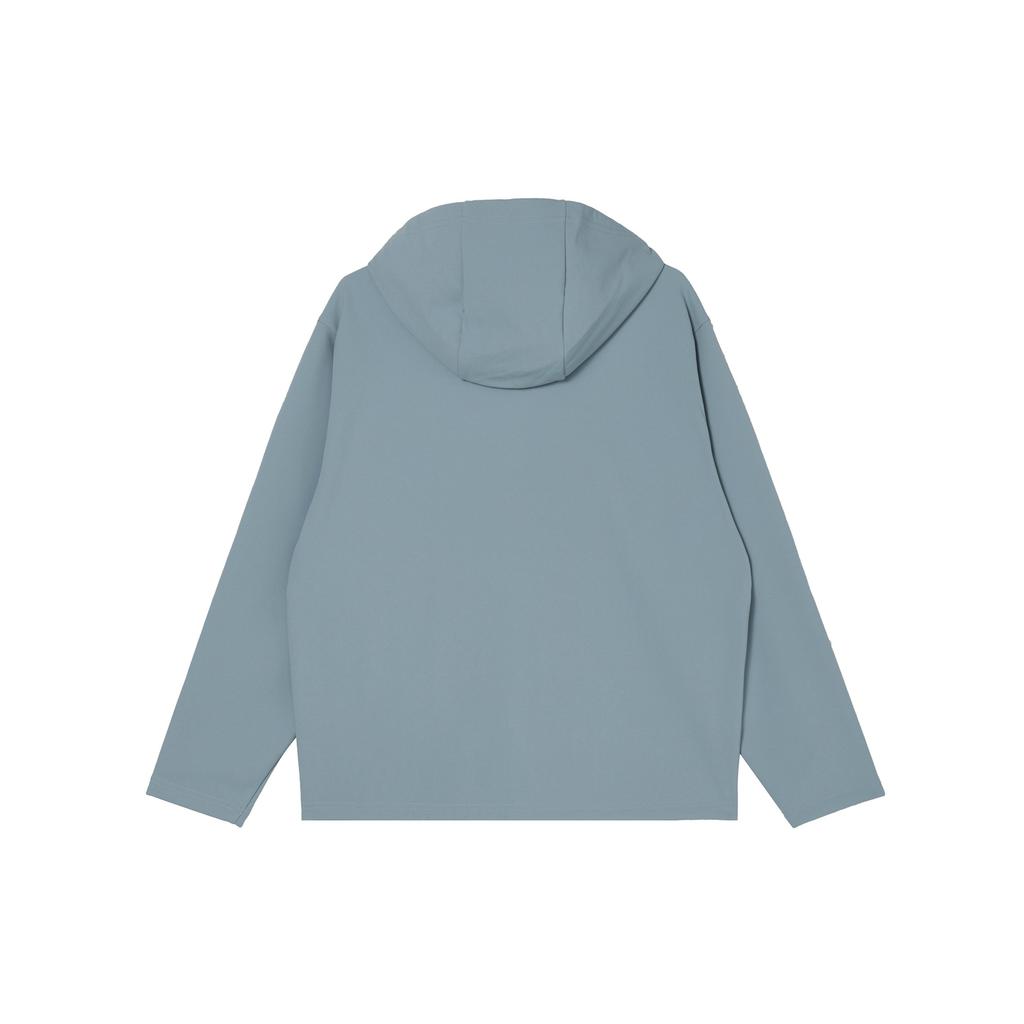 Fila Solid Color Hooded Fitness Woven Jacket Men Jackets Star-Gray-Blue A11M411712F-BU