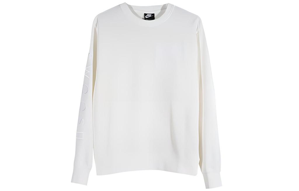Nike Sweatshirts Men's White Crew Neck Moderate Regular CU4035-133