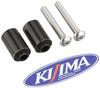 Kijima Motorcycle Parts: Handlebar Mounting Bar, Steel, 22.2mm Diameter, Black, for Super Cub C125 ('18-), Part Number 204-0696