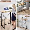Folding Desk 80cm X 40cm X 110cm PC Desk for Home Office Computer Desk (Standing Desk) (W) (D) (H) (Oak)