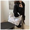 Fashion Printed Butterfly Large Bag for Women 2024 New Style High-end Large-capacity Tote Bag Casual Temperament Shoulder Bag