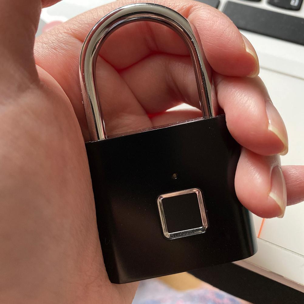 Smart Fingerprint Lock Biometric Fingerprint Door Lock Keyless Security Protection Padlock for Baggage Case