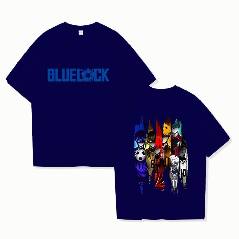 Hot Sales Anime T Shirts Women Men Summer Cool Short Sleeves BLUE LOCK Printing Personality Harajuku T-shirt