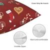 Christmas Pillow Case Cushion Cover Soft Printed Pillow Cover Novelty Pillowcases For Chair Sofa Home Decoration