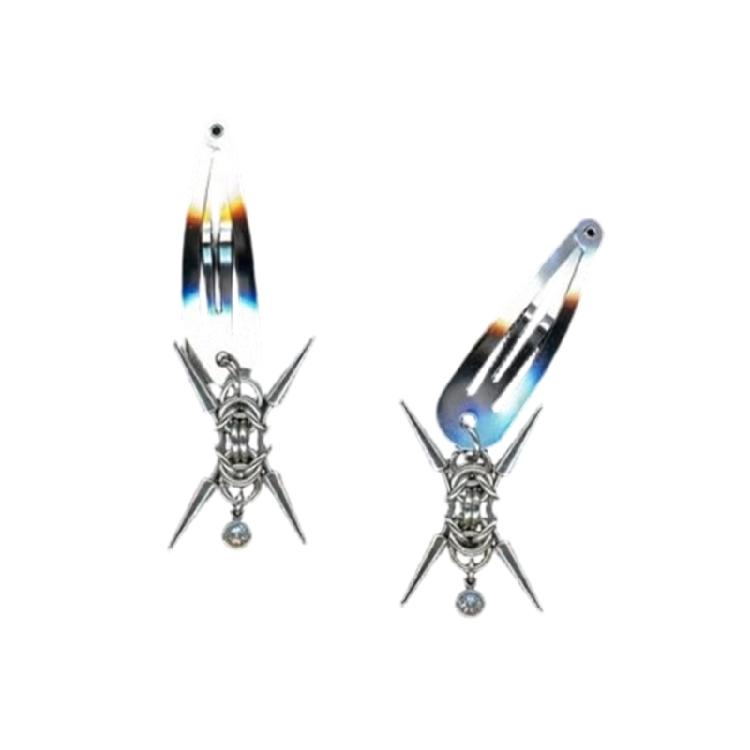 Trendy Punk Thorn Decors Hair Clip For Adult and Teens Hair Styling Pin Side Clip for Women Girl Streetwear Theme Party