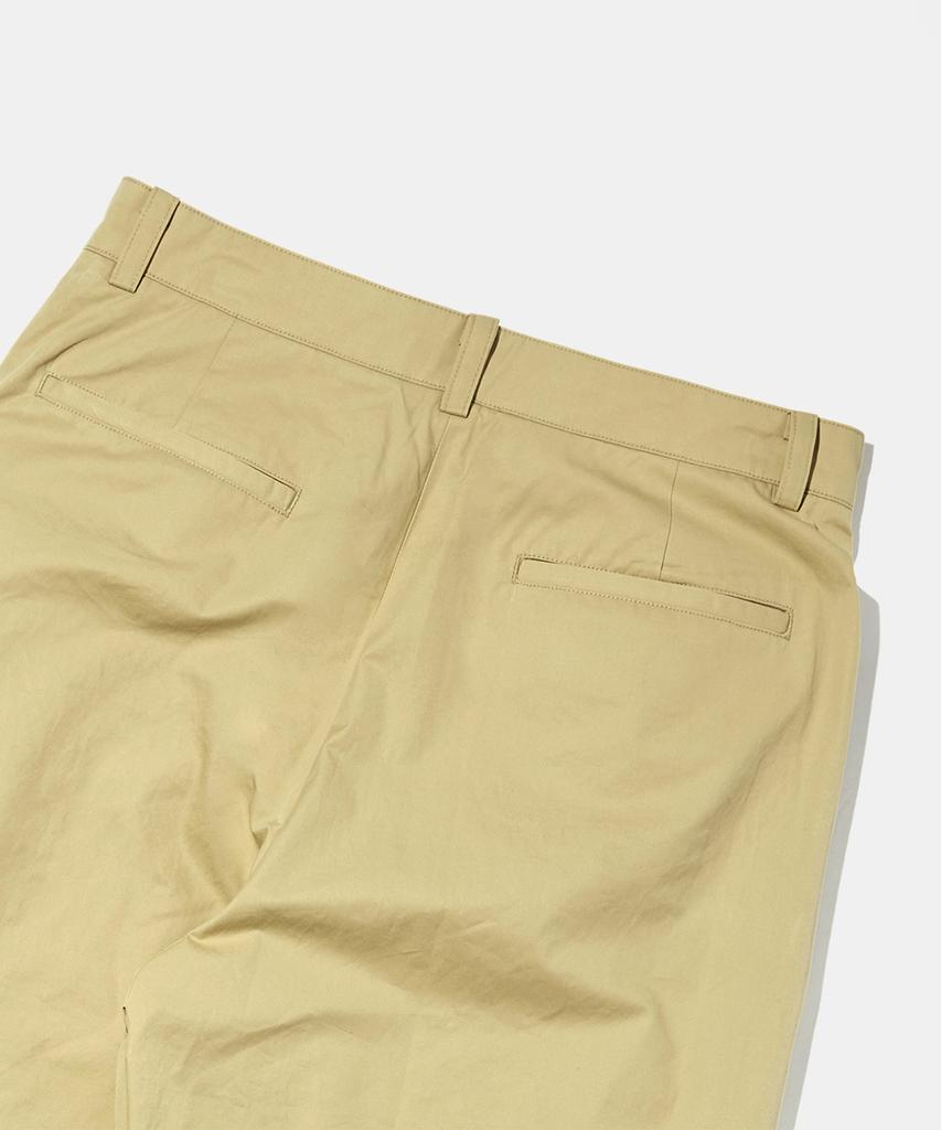 WMC Deep Pleated Chino Pants_Beige