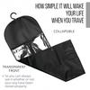 Wig Storage Bag With Hanger Holder Case Wigs Pouch Water Dust-Proof Organizer Protect For Professional Hair Extensions