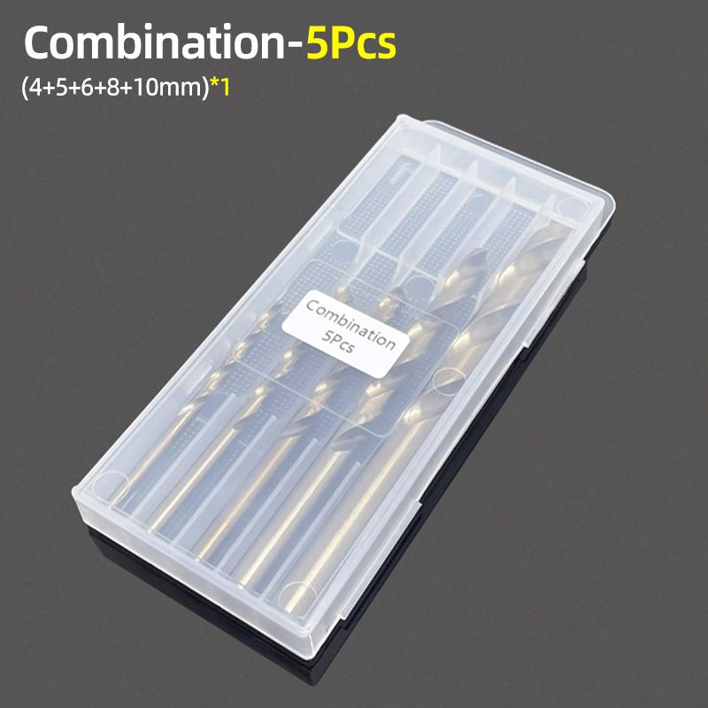 1-10mm HSS M35 Stainless Steel Twist Drills Metal Drill Cobalt Twist Drill Bit Set The Whole Ground Metal Reamer Hole Tools