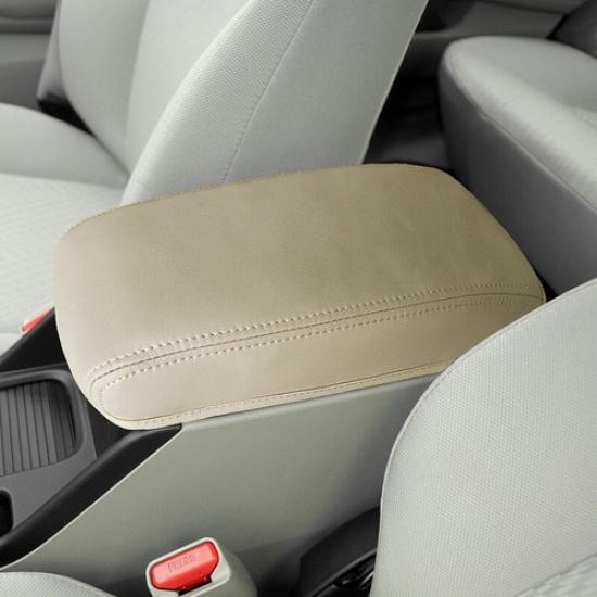 Beige Leather Car Inner Armrest Box Cover Case For Honda Civic 9Th 12 13 14 15