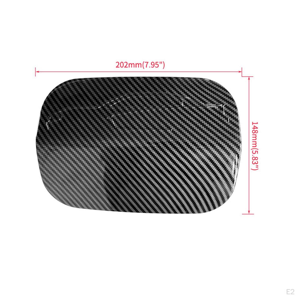 Tank Gas Door Cover Trim, Automotive Accessories Carbon Fiber Style for , Existing Scratches
