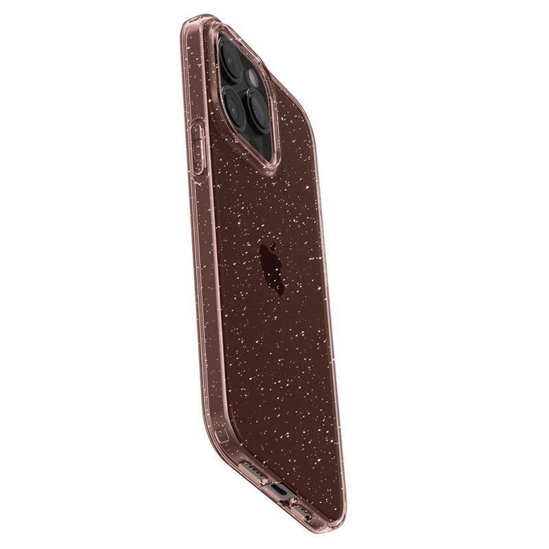 Spigen Liquid Crystal Glitter Case For iPhone 15 Pro Max - Pink-Transparent