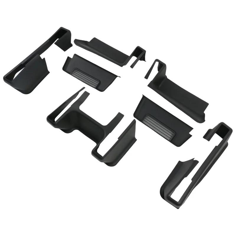 For Tesla Model Y Juniper 2025 TPE Seat Corner Full Protect Cover Front Rear Under Slide Rails Guard Anti-Kick Decor Protection
