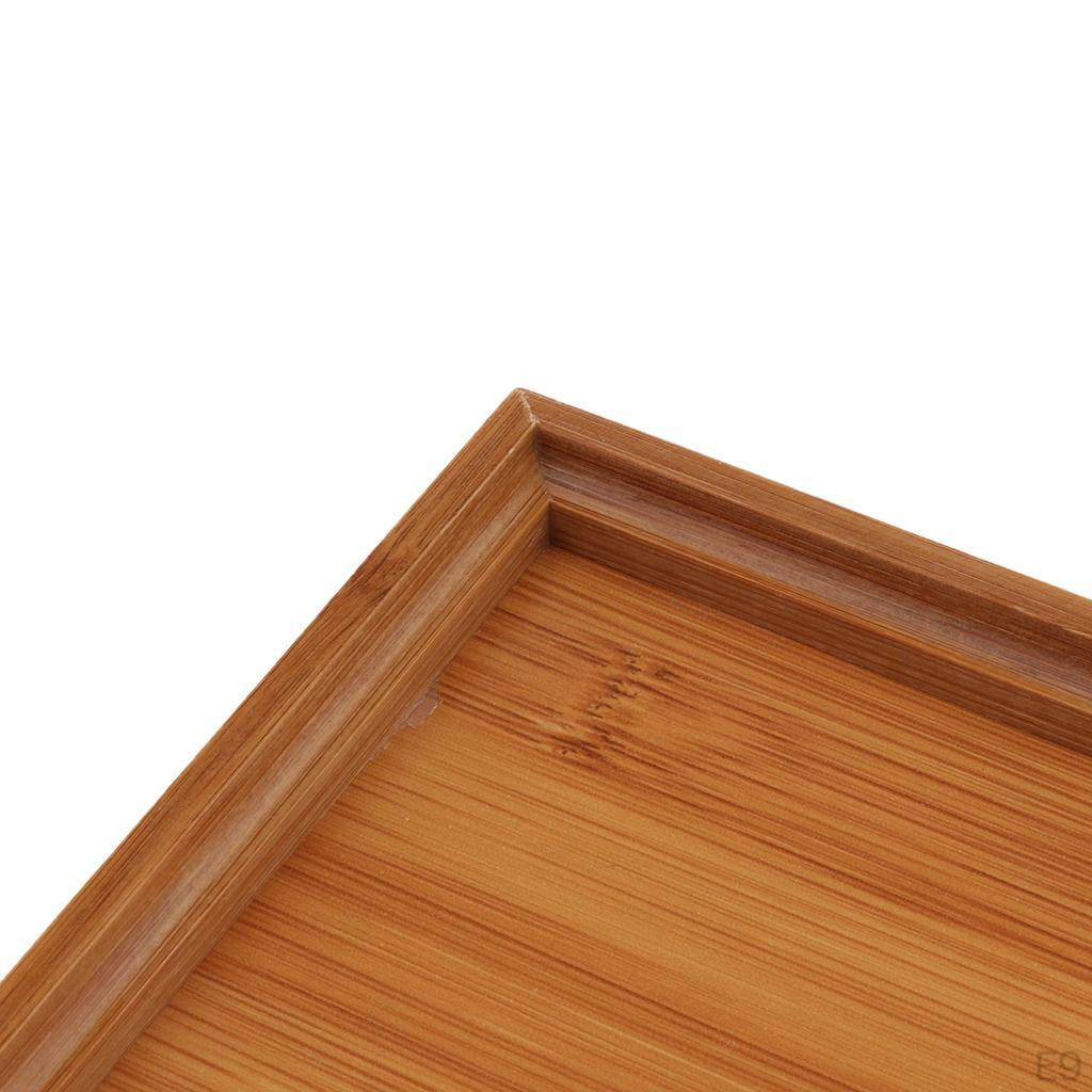 Large Wooden Serving Tray, Various Types Of Dishes