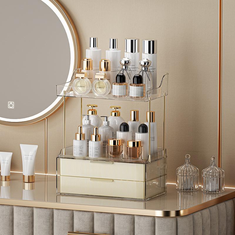 Bathroom Counter Organizer with 2-Drawer, 3