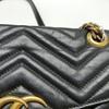 [Pre-Owned] Gucci GG Marmont Small Matelassé Shoulder Bag 'Black' - Good #CPZZOR