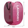 Folding Printed Dirty Laundry Sorting Basket Washing Bathroom Cloth Mesh Storage Bag Frame Bucket Toy Organizers Storage Pouch