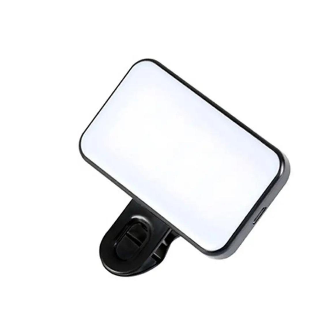 

Mini Portable Selfie Fill Light Rechargeable 3 Modes Adjustable Brightness Clip-On for Mobile Phone Makeup & Computer
