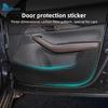 Leather Carbon Mat Car Door Decorative Protective Anti-kick Pad For Mazda CX-30 CX30 2020 2021 2022 2023 2024 2025 LHD RHD