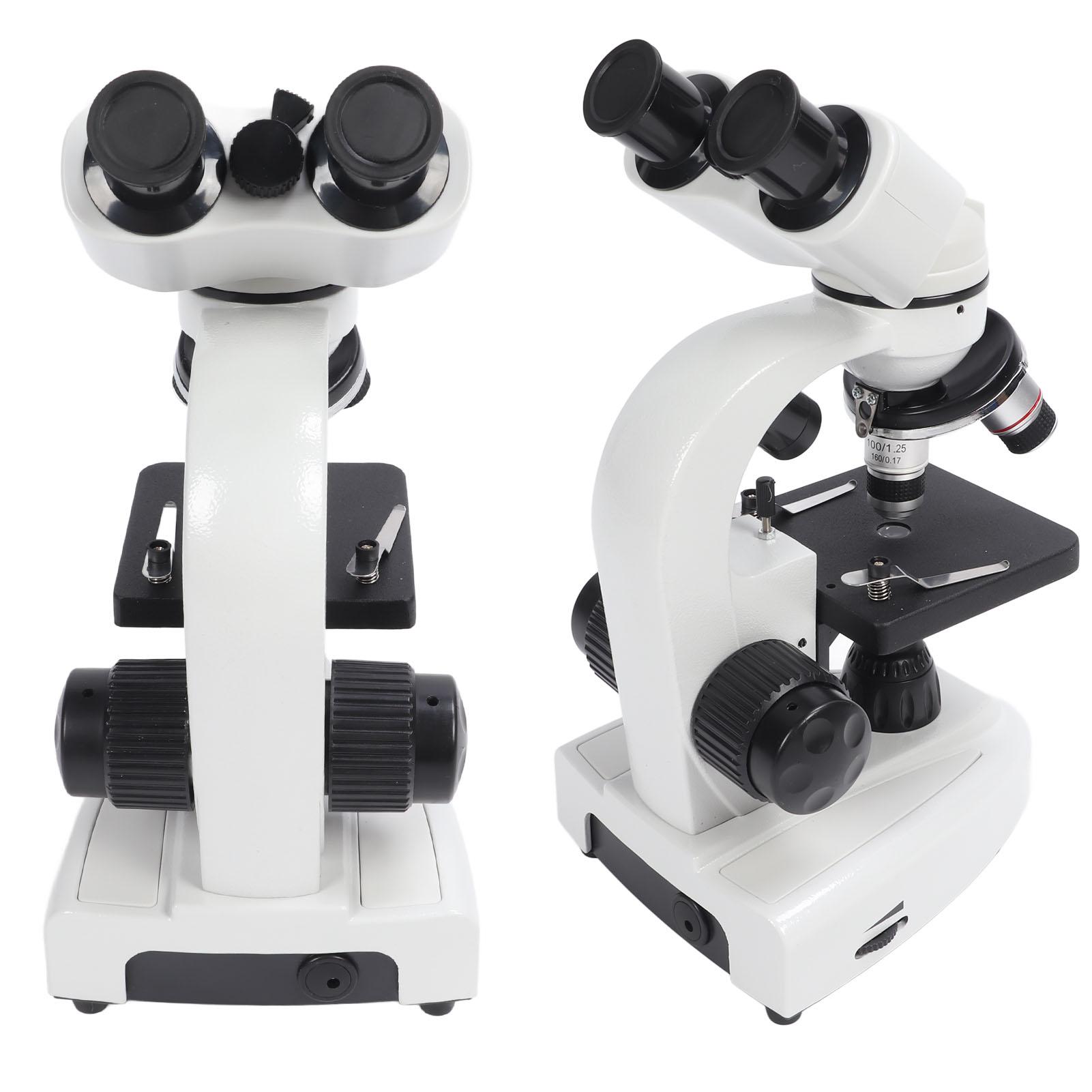 Binocular Microscope 40X‑5000X 360° Rotation Clear