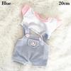 15Cm/20Cm For Doll Clothes Fashion T-Shirt Pants Doll Overalls Suit Casual Wears Jeans Overalls For 1/12 Dolls Accessories