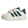 adidas Grand Court 2.0 Fashionable Comfortable Low-Top Walking Shoes Baby Sneaker White Green JQ7996