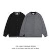 Vintage American Style Mock Two-Piece Knit Cardigan Loose Couple Sweater Fall