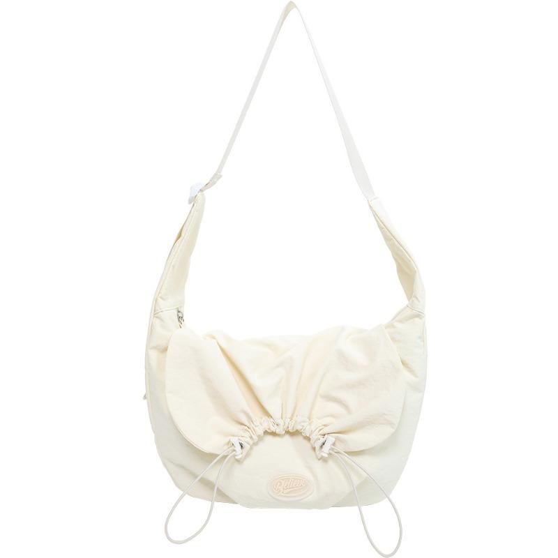 

Сумка для пельменей из нейлоновой ткани Простая велосипедная спортивная сумка Сумка через плечо для студентов колледжа Сумка через плечо для занятий бежевый