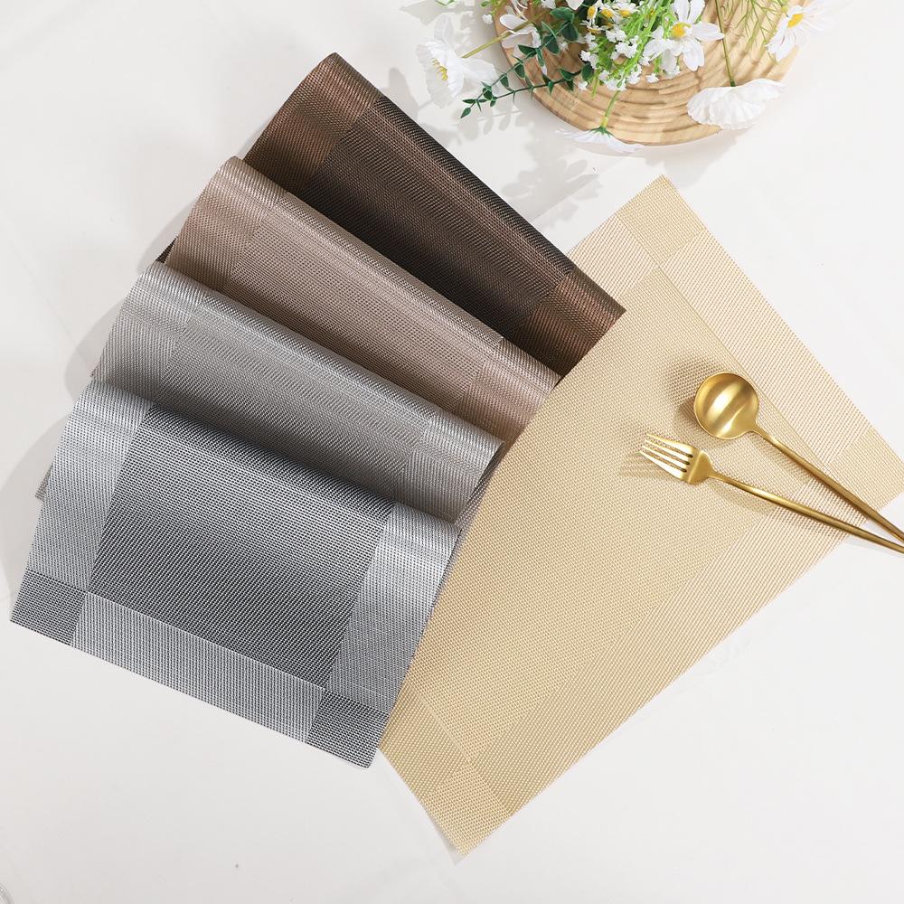4pcs/Set Placemats Table Place Mats Premium Heat Resistant Washable Tableware Christmas Dining Table Mats bases para copos mat