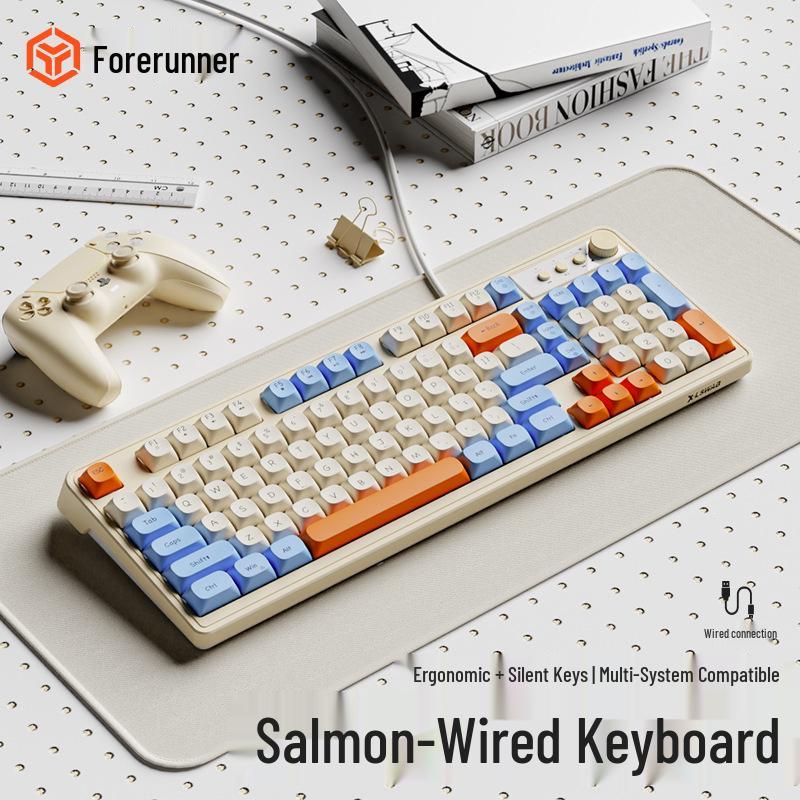 G98 Silent Keyboard & Mouse Set: Mechanical Feel, Sleek Design, Magnetic Shaft
