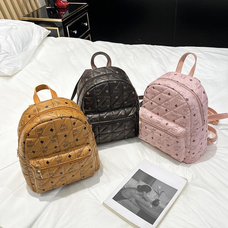 New Embroidered Backpack G Retro Student Schoolbag Fashionable Large Capacity Women's Backpack
