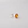 Citrine Gemstone 925 Sterling Silver Handcrafted Women Ring For Engagement Gift RR-72-7