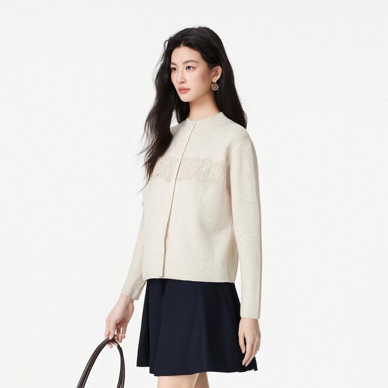 FivePlus Women's Lace Patchwork Knit Cardigan