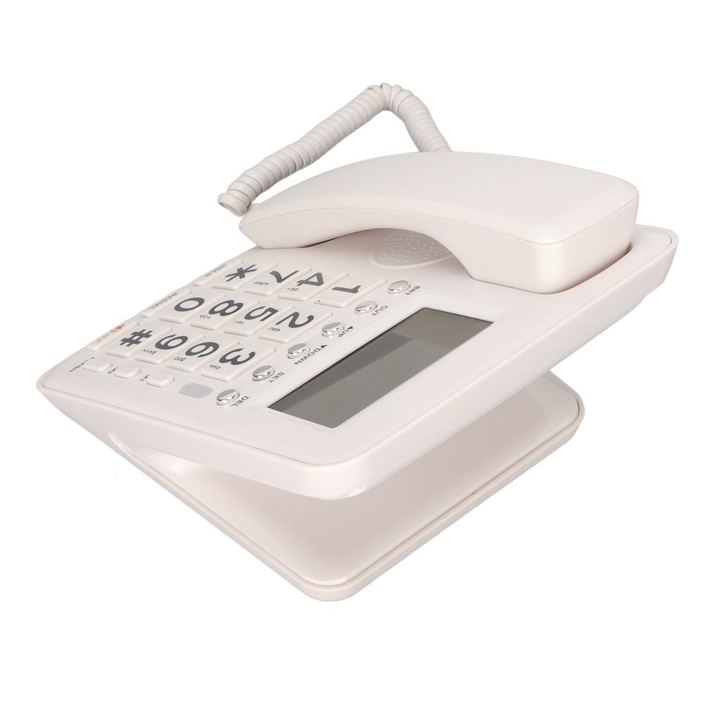 Corded Telephone Caller ID Full Hands   Fixed Landline with Blue Screen for