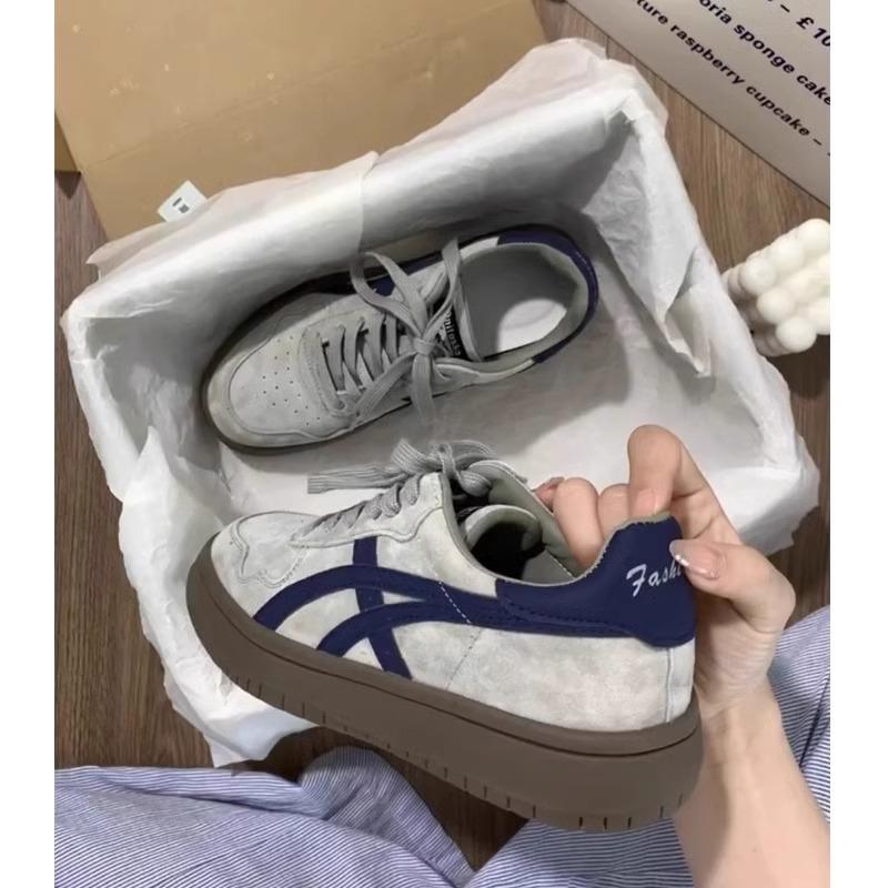 Maillard Niche German Training Shoes Women's 2024 Autumn New Platform-soled Students Retro Early Autumn Sports and Leisure Board Shoes