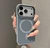 Heat Dissipation Mesh Cooling For Magsafe Magnetic Case For iPhone 17 Pro Max Air 16 15 14 13 12 Pro Max Plus Alloy Lens Bracket